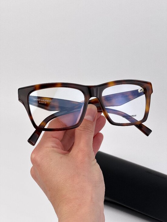 Saint Laurent Women’s Eyeglasses Havana Rectangular SLM104OPT 003 NEW AUTHENTIC main image 7